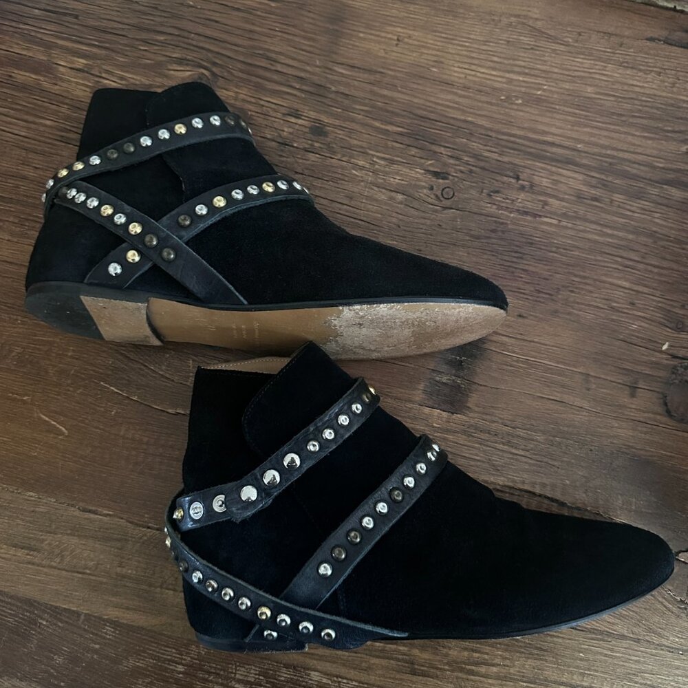 ISABEL MARANT "Hey Jude" suede booties with studs ~ pre-owned, size 39! - Picture 4 of 6